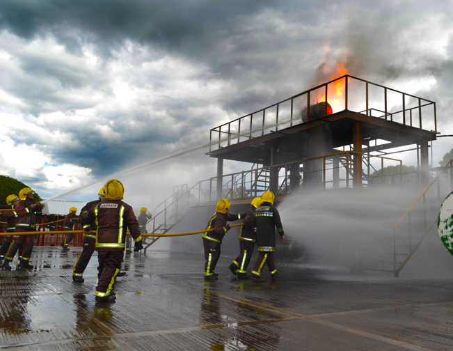 Práctica de protección civil