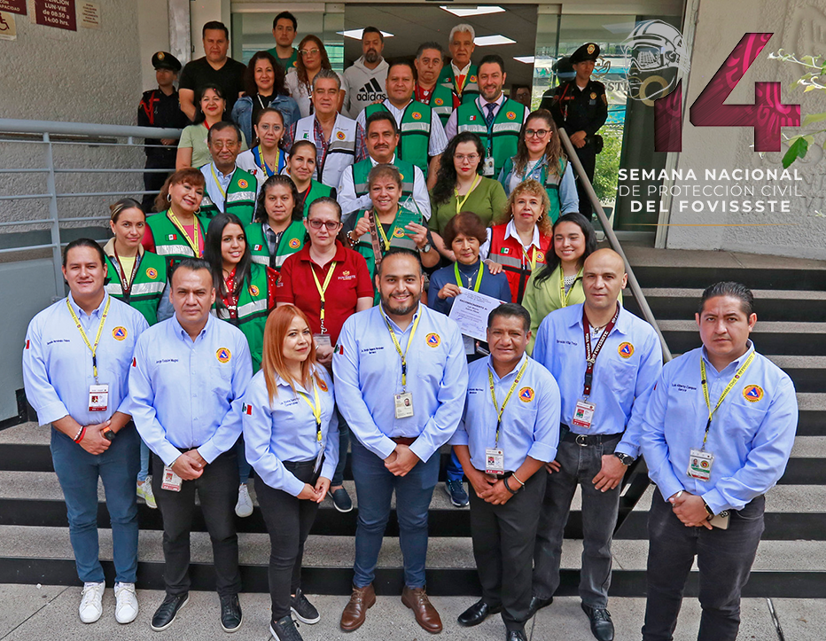 Décimo cuarta semana nacional de Protección Civil del FOVISSSTE