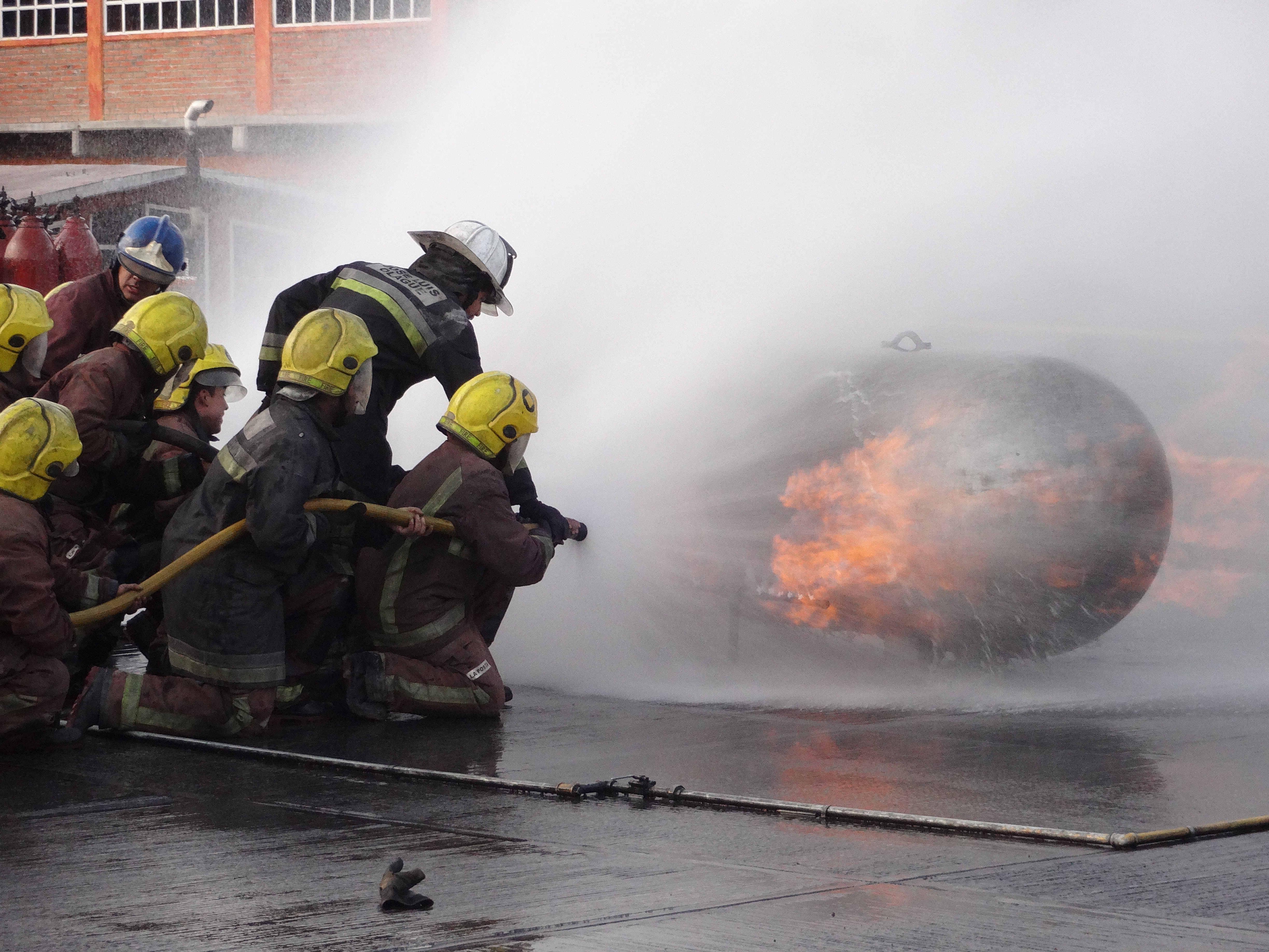 Curso de Control y Combate de Incendio en la Posta