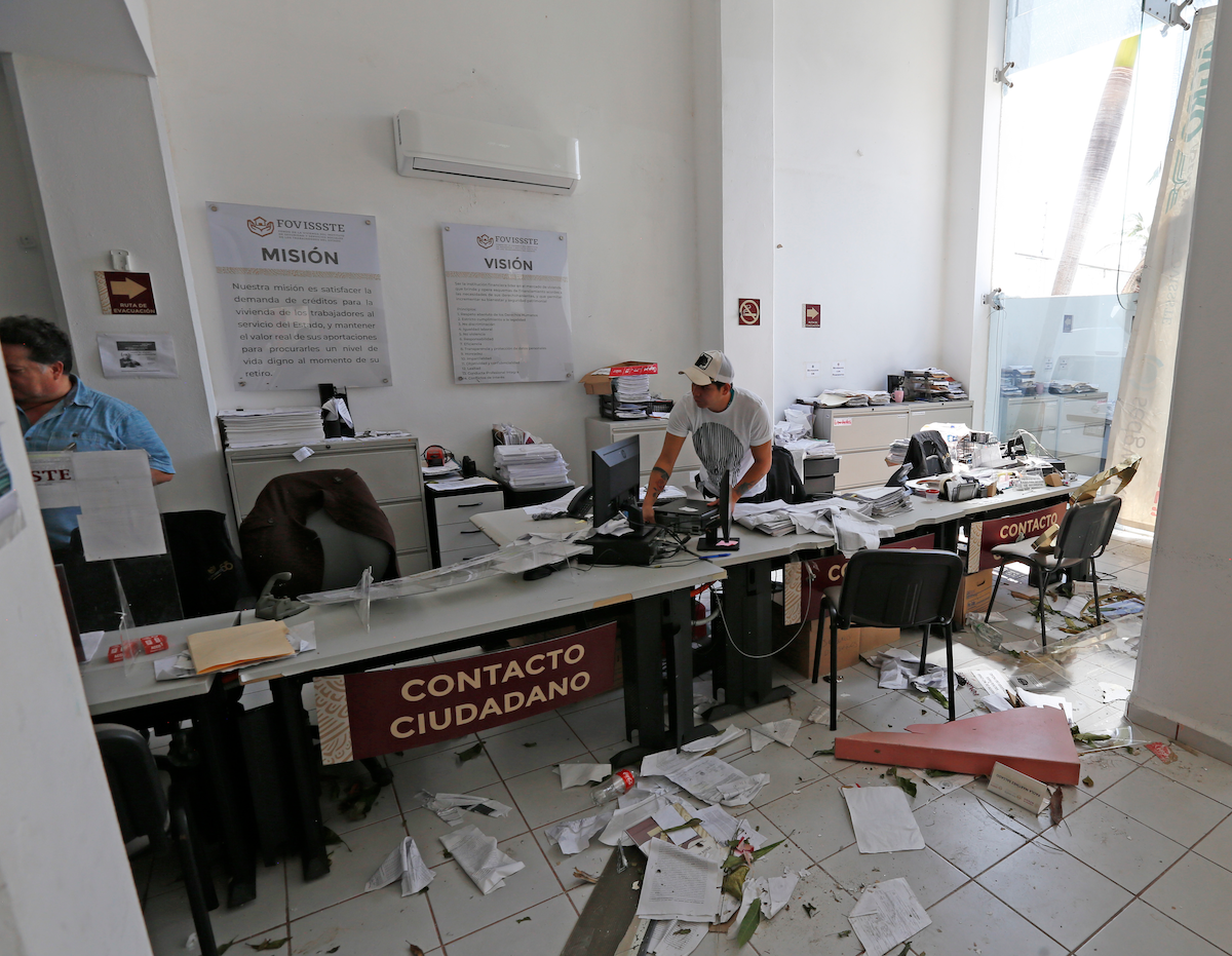 El devastador paso del Huracán OTIS